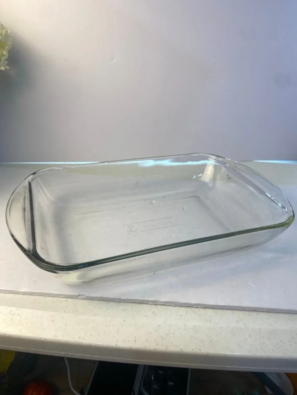 Vintage Anchor Hocking 3 Quart 13 X 9 Casserole Baking Dish with Woven Basket